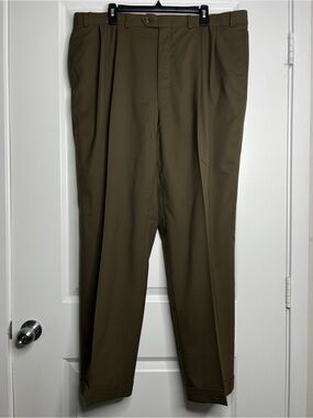 lauren ralph lauren classic fit total comfort pleated dress pants Lauren Ralph Lauren Mens Classic-Fit Wool Dress Pants 56W x 30L Grey at Amazon Men's Clothing store